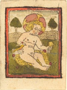 Bambino Gesù con Uccello da German 15th Century