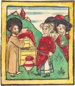 Cristo e la Samaritana da German 15th Century