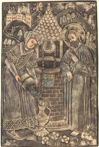 Cristo e la donna di Samaria da German 15th Century