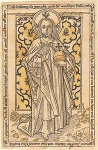 Cristo come Salvator Mundi da German 15th Century