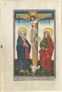 Cristo sulla Croce con la Vergine e San Giovanni da German 15th Century