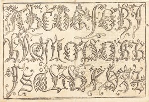 Alfabeto Ornamentale da German 15th Century