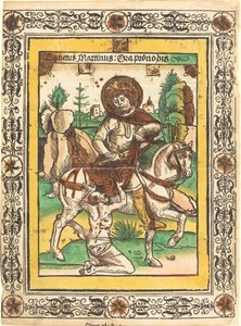 San Martino e il Mendicante da German 15th Century