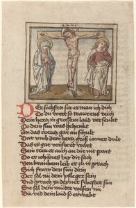 La Crocifissione da German 15th Century
