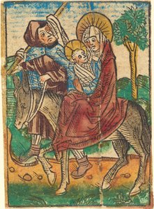La Fuga in Egitto da German 15th Century