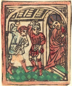 La lapidazione di Cristo da German 15th Century