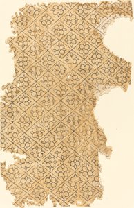 Foglio con motivo floreale e a rombi da German 16th Century