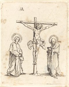 La crocifissione con la Vergine e San Giovanni da German 16th Century after Albrecht Dürer
