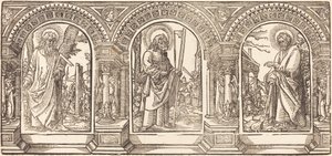 Cristo e i suoi discepoli IV da German 16th Century after Martin Schongauer