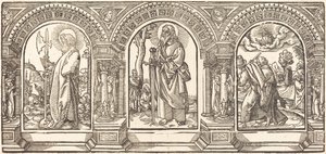 Cristo e i suoi discepoli V da German 16th Century after Martin Schongauer