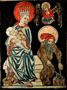 Riposo durante la fuga in Egitto, c1410 da German Master