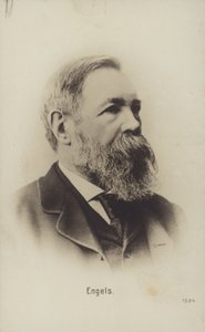 Friedrich Engels (1820-1895), teorico politico, scienziato sociale e scrittore tedesco (foto b/n) da German Photographer