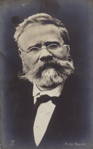 Fritz Reuter (1810-1874), romanziere tedesco (foto b/n) da German Photographer