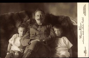 Kaiser Guglielmo II, due figli maggiori, Liersch 3686