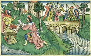 Il popolo di Damasco viene catturato, dalla Bibbia di Norimberga (Biblia Sacra Germanaica)