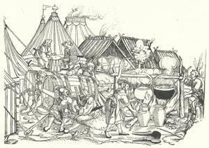 Accampamento dei Landsknechts da German School