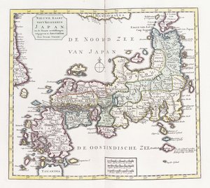 Mappa del Giappone, 1769 da German School