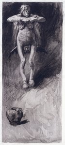 Una strega che rappresenta la notte