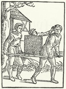 Xilografia di una scena della storia di Till Eulenspiegel (incisione)