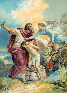 Abramo sta per sacrificare Isacco