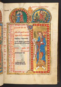 Maggio, da 12 pagine del calendario in oro e colori, con cornici architettoniche ciascuna contenente un segno dello Zodiaco, un apostolo e un lavoro del mese da German School