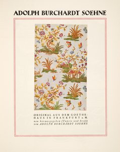 Pubblicità di Adolph Burchardt Soehne, da Styl, pub.1922 (stampa pochoir) da German School
