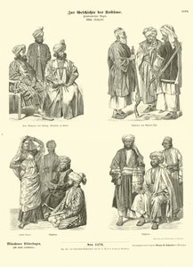 Costumi afghani, XIX secolo da German School
