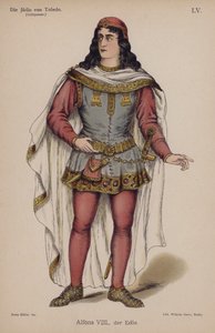Alfonso VIII, il Nobile, da Die Judin von Toledo (La giudea di Toledo) di Franz Grillparzer da German School