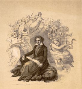 Ritratto allegorico di Ludwig van Beethoven (1770-1827)