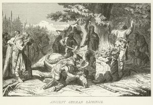 Antico sacrificio germanico da German School