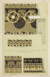 Decorazione architettonica greca antica da German School