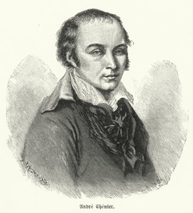 André Chénier, poeta francese (litografia) da German School