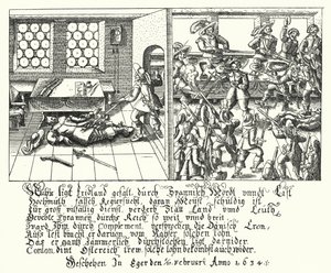 Assassinio di Albrecht von Wallenstein da German School