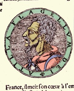 Attila - in "Cosmographia" di Sebastiano Munster da German School