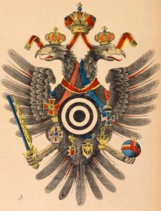 Stemma imperiale austro-ungarico come bersaglio per il tiro con l