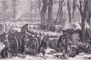 Bivacco delle truppe del generale Du Croy nei boschi di Vincennes da German School