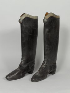Stivali, 3° Ussari von Zieten, indossati da HRH Il Duca di Connaught, pre-1914