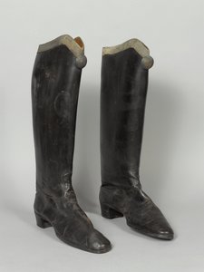Stivali, 3º Ussari von Zieten, indossati da SAR Il Duca di Connaught, pre-1914
