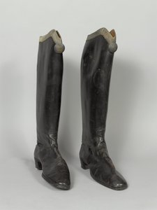 Stivali, 3º Ussari di von Zieten, indossati da SAR Il Duca di Connaught, pre-1914 da German School
