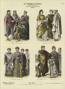 Costumi bizantini, prima metà del VI secolo da German School