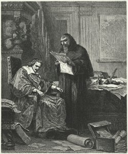 Cardinale Richelieu e il suo confidente e agente Pere Joseph (incisione) da German School