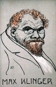 Caricatura di Max Klinger (1857-1920)