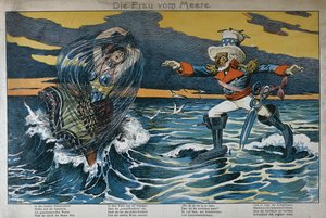 Caricatura sulla guerra ispano-americana, 1898 da German School