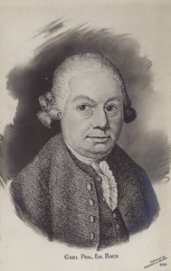 Carl Philipp Emanuel Bach, musicista e compositore del periodo classico tedesco (1714-1788) da German School