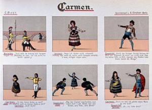 Carmen - serie di immagini del XIX secolo