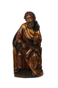 Scultura in tiglio di un profeta, sveva c.1500