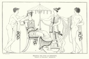 Cassandra preparata per il suo matrimonio con Bellerofonte