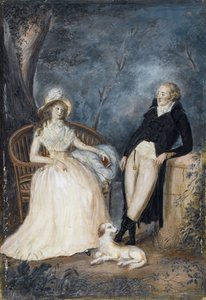 Charlotte von Stein e Johann Wolfgang von Goethe in conversazione da German School