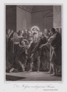 Cristo appare a Tommaso (incisione) da German School