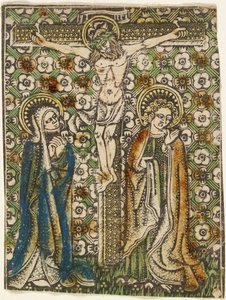 Cristo sulla croce con Maria e San Giovanni, c.1460 da German School